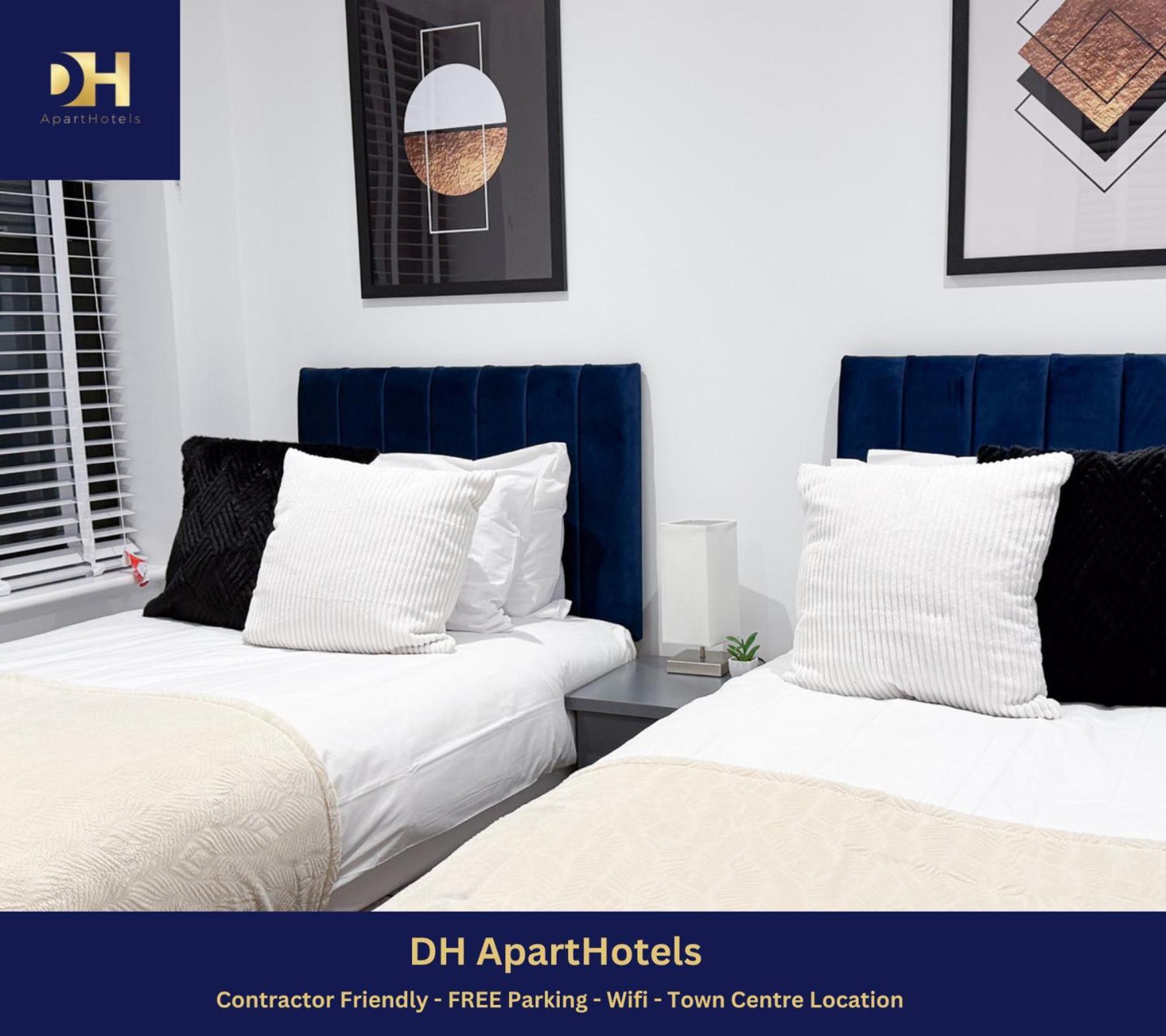 Spacious Modern 1 Bed Apartments In St Neots - Perfect For Contractors & Professionals - Free Parking - Wifi - Fully Equipped Kitchen - Smart Tv Ideal For Work Stays And Long Projects Saint Neots Exterior foto