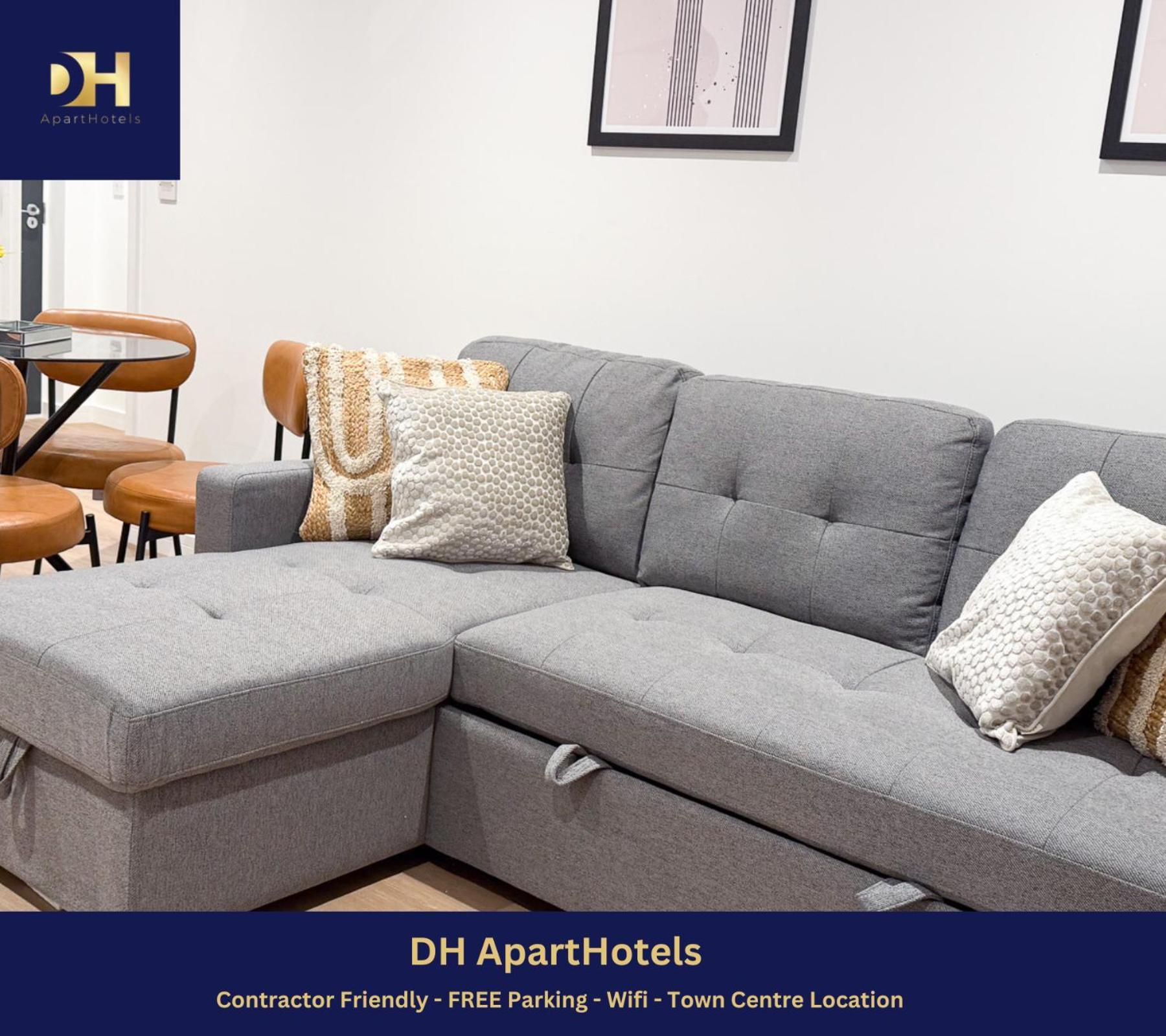 Spacious Modern 1 Bed Apartments In St Neots - Perfect For Contractors & Professionals - Free Parking - Wifi - Fully Equipped Kitchen - Smart Tv Ideal For Work Stays And Long Projects Saint Neots Exterior foto
