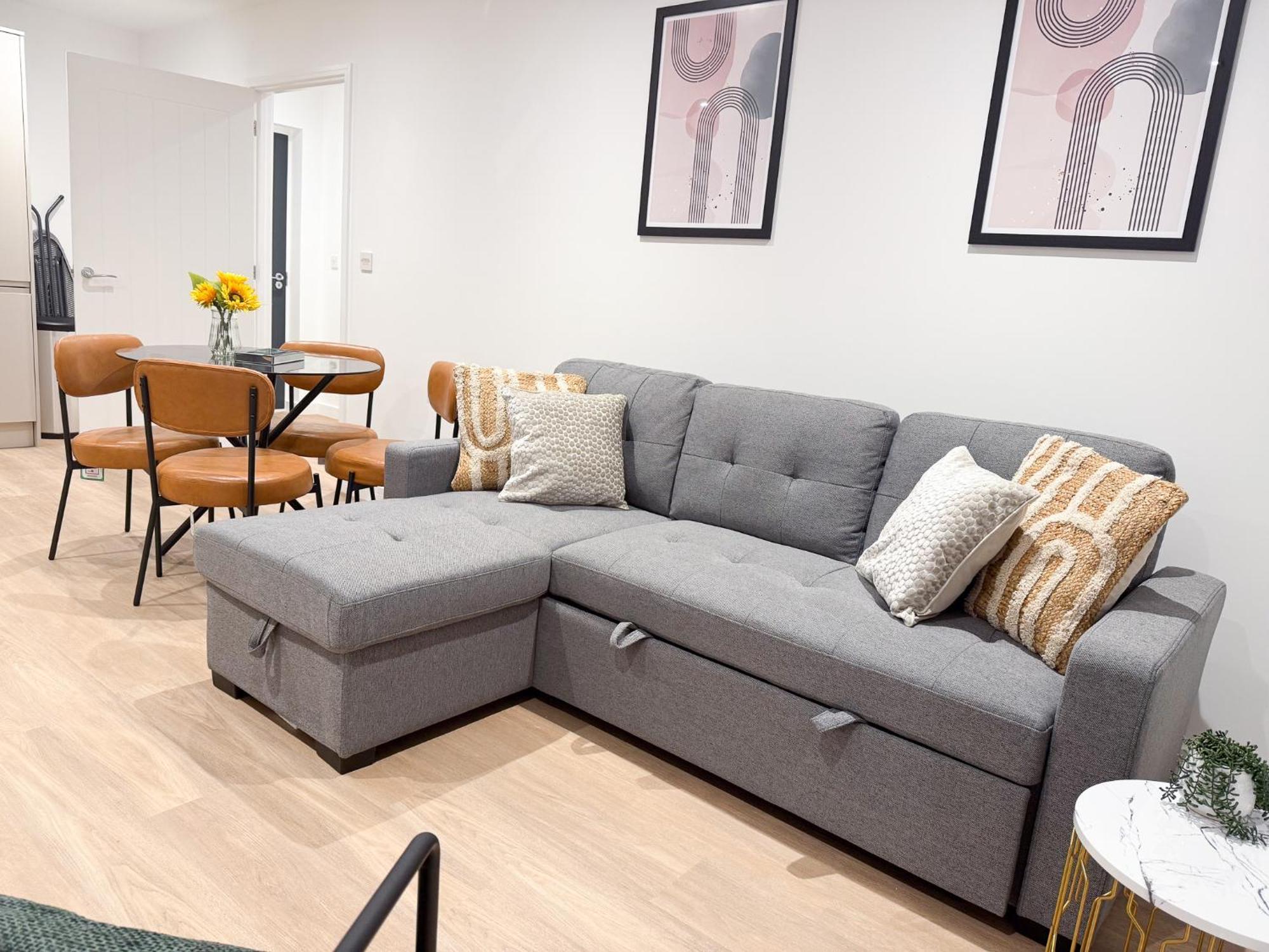 Spacious Modern 1 Bed Apartments In St Neots - Perfect For Contractors & Professionals - Free Parking - Wifi - Fully Equipped Kitchen - Smart Tv Ideal For Work Stays And Long Projects Saint Neots Exterior foto