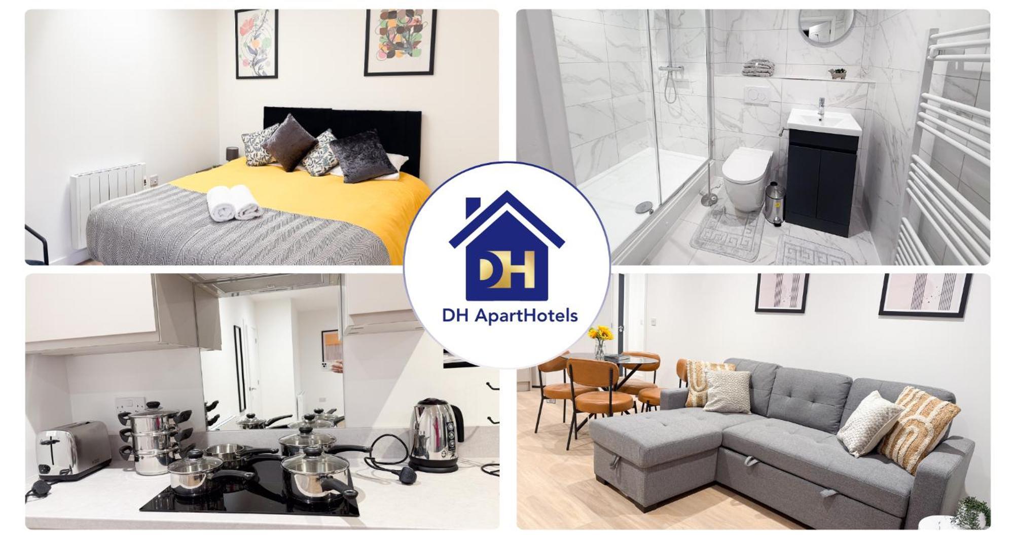 Spacious Modern 1 Bed Apartments In St Neots - Perfect For Contractors & Professionals - Free Parking - Wifi - Fully Equipped Kitchen - Smart Tv Ideal For Work Stays And Long Projects Saint Neots Exterior foto